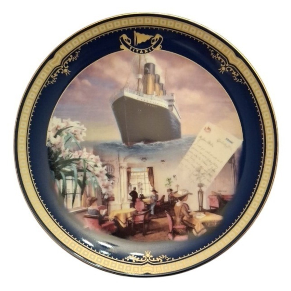 Bradford Exchange Titanic Queen of the Ocean Reading Room Plate James Griffin
